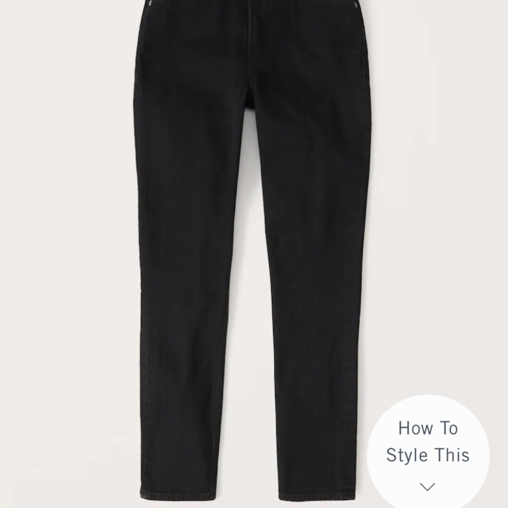Abercrombie and Fitch black Simone high rise super skinny jeans